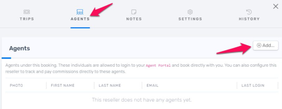 Enter the agent's first name, last name, and email, then Send Invitation