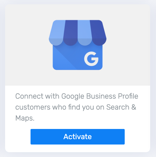 TripWorks Google Business integration with an Activate button