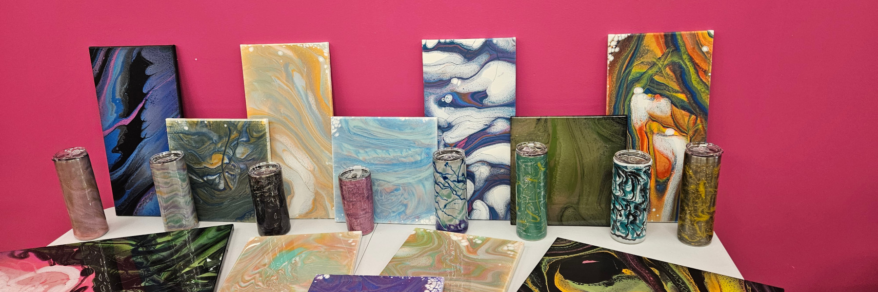 Decide in Studio Acrylic or Resin Art at Hangout for Art